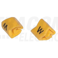 TRACON J4V Vezetékjelölő (V betű) vezetékre ráhúzható 4-10mm2 villanyszerelés