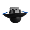 TRACON Jelenlétérzékelő, fekete  230V, 50Hz, 360°, 1000W, 1-20m, 10s-30min, 3-2000lux, IP44