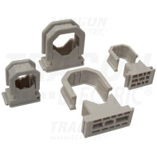 TRACON Kábel- és csőrögzítő, sorolható, szürked=19-26mm, PA6.6 villanyszerelés