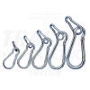 TRACON Karabiner, rugós, acéld=4,5mm, 300N