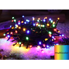 TRACON Karácsonyi fényfüzér, színes, kültéri/beltéri230VAC, 2+10M, 100LED, 3,6W, RGB, IP44 kültéri izzósor
