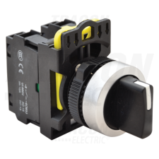 TRACON Karos kapcsoló, háromállású, rugóvisszatérítéses2×NO, 5A/230V AC-15, IP65 villanyszerelés