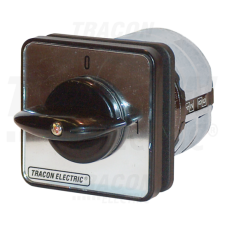 TRACON Kézikapcsoló, BE-KI400V, 50Hz, 125A, 3P, 30kW, 88×88mm, 90° villanyszerelés