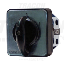 TRACON kézikapcsoló, BE-KI 400V, 50Hz, 20A, 2P, 5,5kW, 48×48mm, 60° villanyszerelés