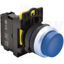 TRACON Kiálló nyomógomb kék IP42 villanyszerelés