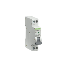 TRACON Kismegszakító, 1+N pólus, B karakterisztika  13A, B, 1P+N, 10kA villanyszerelés