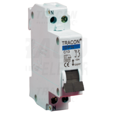 TRACON Kismegszakító, 1+N pólus, C karakterisztika10A, 4,5kA villanyszerelés
