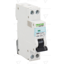TRACON Kismegszakító, 1+N pólus, C karakterisztika  1+N, C25, 6kA villanyszerelés