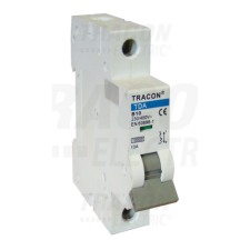 TRACON Kismegszakító, 1 pólus, B karakterisztika10A, B, 1P, 10kA villanyszerelés