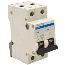 TRACON Kismegszakító, 2 pólus, B karakterisztika, TDZ-2B-6 villanyszerelés