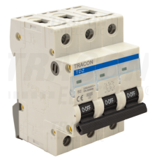 TRACON Kismegszakító, 3 pólus, C karakterisztika6A, 6kA villanyszerelés