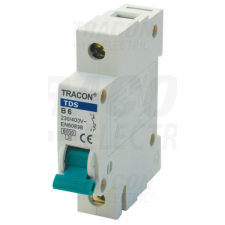 TRACON Kismegszakító, színes karral, 1 pólus, D karakterisztika4A, 6kA villanyszerelés