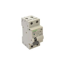 TRACON Kombinált védőkapcsoló, 2P, 2modul, D karakterisztika  D32A, 100 mA, 10kA, A villanyszerelés