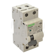 TRACON Kombinált védőkapcsoló elektromechanikus, 2P, 2 modul, B10 villanyszerelés