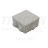 TRACON Kötődoboz, falon kívüli80×80×40,IP44