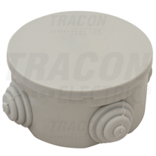 TRACON Kötődoboz, kerek, falon kívüli70×40,IP44 villanyszerelés