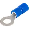 TRACON KSZ3 Szigetelt szemes saru, ónozott elektrolitréz, kék 2,5mm2, M3, (d1=2,3mm, d2=3,7mm),PVC