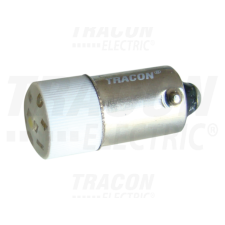 TRACON LED-es jelzőizzó, fehér24V AC/DC, Ba9s villanyszerelés