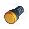 TRACON LED-es jelzőlámpa, sárga12V AC/DC, d=22mm