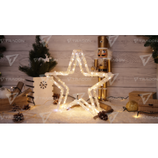 TRACON LED karácsonyi sziporkázó csillag  230VAC, 80LED,3.6W,3000K karácsonyfa izzósor