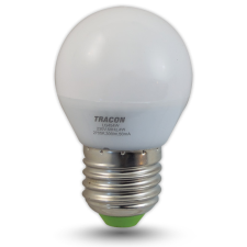 TRACON LED lámpa E27 (4W/250°) Kisgömb meleg fehér izzó