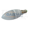 TRACON LGY5NW Gyertya burájú LED fényforrás, tejüveg 230V, 50Hz, 5W, 4000K, E14, 380lm, 250°