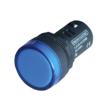 TRACON LJL22-DC230B LED-es jelzőlámpa, kék 230V DC, d=22mm villanyszerelés