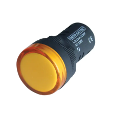 TRACON LJL22-YE LED-es jelzőlámpa, sárga 230V AC/DC, d=22mm világítás