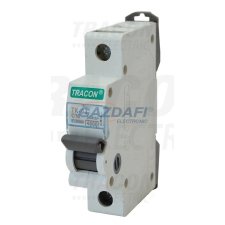 TRACON MB-1B-32 Kismegszakító, 1 pólus, B karakterisztika 32A, 4,5 kA villanyszerelés