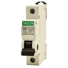 TRACON MB-1C-25 Kismegszakító, 1 pólus, C karakterisztika 25A, 4,5 kA villanyszerelés