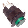 TRACON Mini jelzőlámpás nyomókapcsoló, zöld1×NO, 2V AC/DC