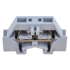 TRACON Mini rugós ipari sorozatkapocs, csavarral rögzíthető, szürke 500V 24A 0.08-2.5 mm2 2P