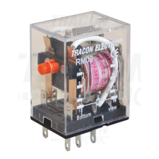 TRACON Miniatűr relé110V DC / 2×CO, (3A, 230V AC / 28V DC) villanyszerelés