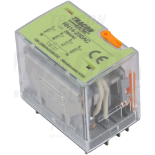 TRACON Miniatűr teljesítményrelé tesztgombbal és állapotjelzéssel 110V AC / 4×CO 12A villanyszerelés