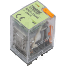 TRACON Miniatűr teljesítményrelé tesztgombbal és állapotjelzéssel 24V AC / 2×CO 12A villanyszerelés