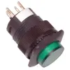 TRACON MNK-002G Mini jelzőlámpás nyomókapcsoló, zöld 1×NO, 2V AC/DC