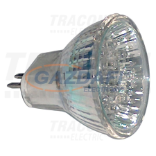 TRACON MR11L-Y Hidegtükrös LED fényforrás, sárga 12 V AC/DC, MR11, 0,8W, 120°, G5.3, 12×LED izzó