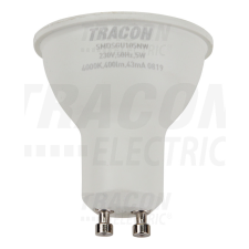 TRACON Műanyag házas SMD LED spot fényforrás SAMSUNG chippel GU10, 5W, 4000K izzó