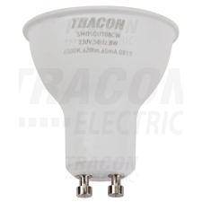 TRACON Műanyag házas SMD LED spot fényforrás SAMSUNG chippel GU10, 8W, 6500K izzó