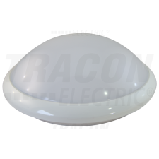 TRACON Műanyag védett beltéri fali LED lámpatest mozgásérzékelővel230VAC,16W,5,8GHz,360°,1-8m,10s-12mn,4500K,IP44,1285lm,EEI=G világítás