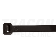 TRACON Normál kábelkötegelő, fekete98×2.5mm, D=1-21mm, PA6.6 villanyszerelés