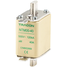 TRACON NTM00-63 Késes biztosító 500V AC, 63A, 00, 120kA, aM villanyszerelés