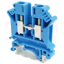 TRACON Nullavezető ipari sorozatkapocs, csavaros, sínre, kék0,2-6mm2, 800VAC, 57A villanyszerelés