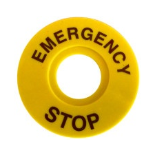 TRACON NYG3-ES60 EMERGENCY STOP lap d=60mm; h=2mm; ABS villanyszerelés