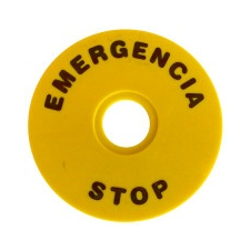 TRACON NYG3-ES90 EMERGENCY STOP lap d=90mm; h=2mm; ABS villanyszerelés