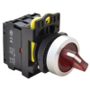 TRACON NYK3-SL21R Világítókaros kapcsoló, piros, LED, kétállású 1×NO+1×NC, 5A/230V AC-15, IP65, LED 230V AC/DC