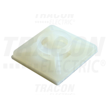 TRACON Öntapadós/csavarozható, 4oldalt fűzhető kötegelő talp 20×20mm,natúr villanyszerelés