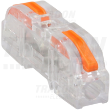 TRACON OVOTT11 Csavar nélküli vezetékösszekötő, nyitható, átlátszó 0,5-4mm2, 32A, 400VAC 1P villanyszerelés