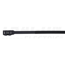 TRACON PA12 kábelkötegelő, UV-álló, fekete300×9mm, D=25-80mm, PA12 villanyszerelés