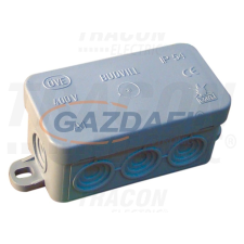 TRACON PD75X35 Rugalmas kötődoboz, falon kivüli, szürke 80×42×40mm, IP54 villanyszerelés